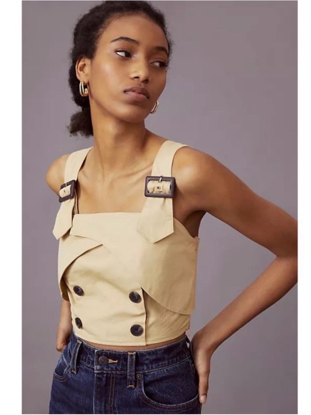 Eva Franco Trench Buttoned Blouse